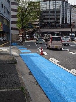 自転車レーンatKBC