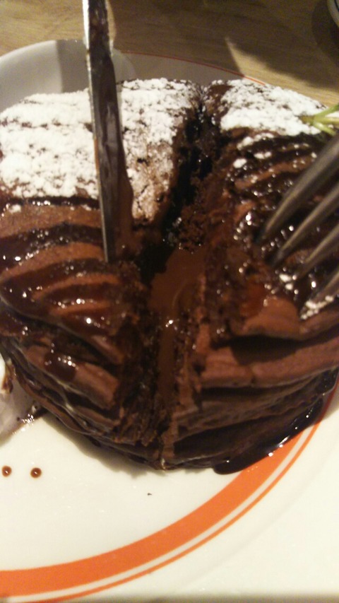 フォンダンショコラパンケーキ エッグスンシングスららぽーと東京ベイ店 キングモーモンの日記