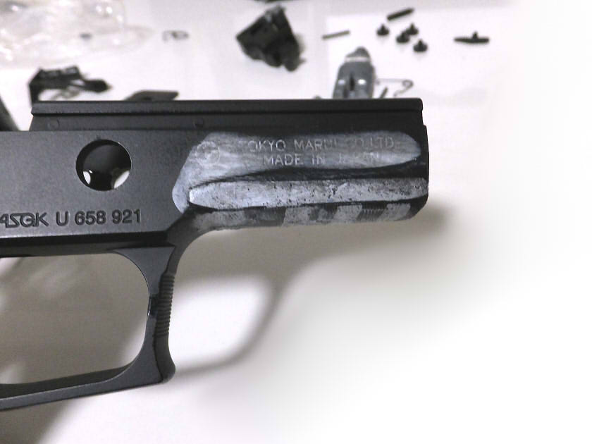 東京マルイ　シグ　SIG P226R 旧型グリップ＆レイルなしカスタム 東京マルイGBB SIG P226 RAIL P226レイル P226R | ガスブロー