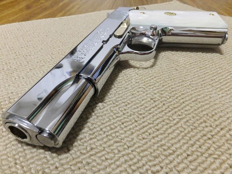 東京マルイ】コルトガバメント・シリーズ70・ニッケルフィニッシュ