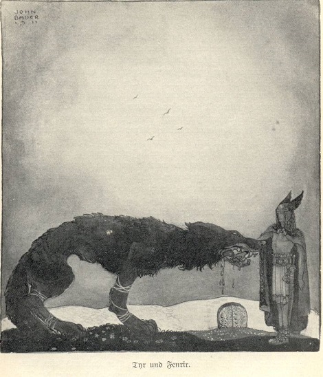 Tyr_and_Fenrir-John_Bauer