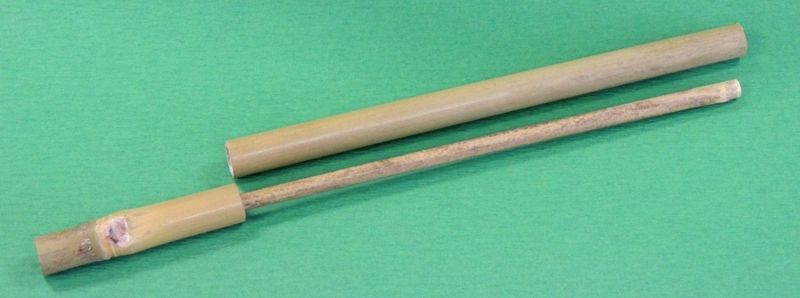 初めての紙鉄砲 寝屋川に どんぐりワラシ の憩いの場