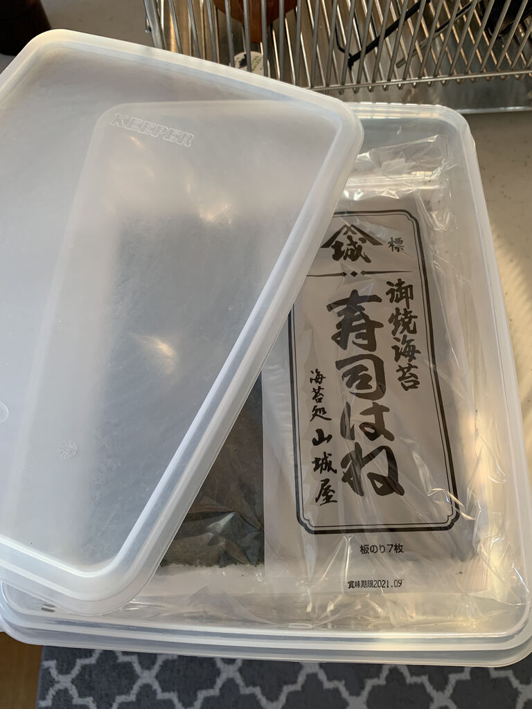 海苔の保存 青空食堂