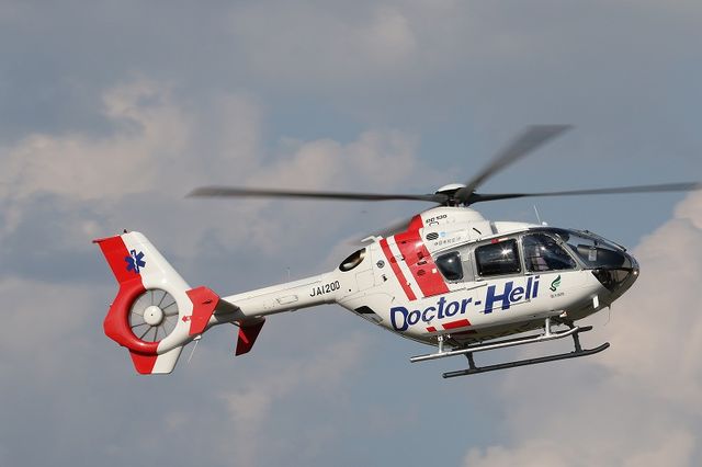 信州ドクターヘリの帰投 晴れの空blog