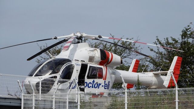 君津中央病院のドクヘリ 晴れの空blog