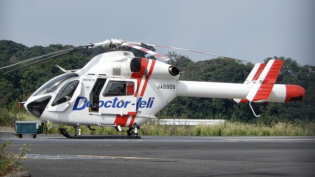 君津中央病院のドクヘリ 晴れの空blog