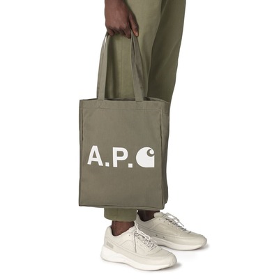 A.P.C. Carhartt Tote Bag Khaki (2)