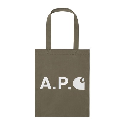 A.P.C. Carhartt Tote Bag Khaki (1)
