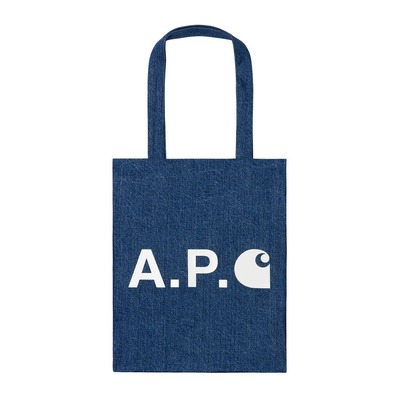 A.P.C. Carhartt Tote Bag Blue (1)