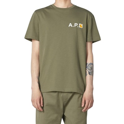 A.P.C. Carhartt Fire Tee ShirtsZ Khaki (2)