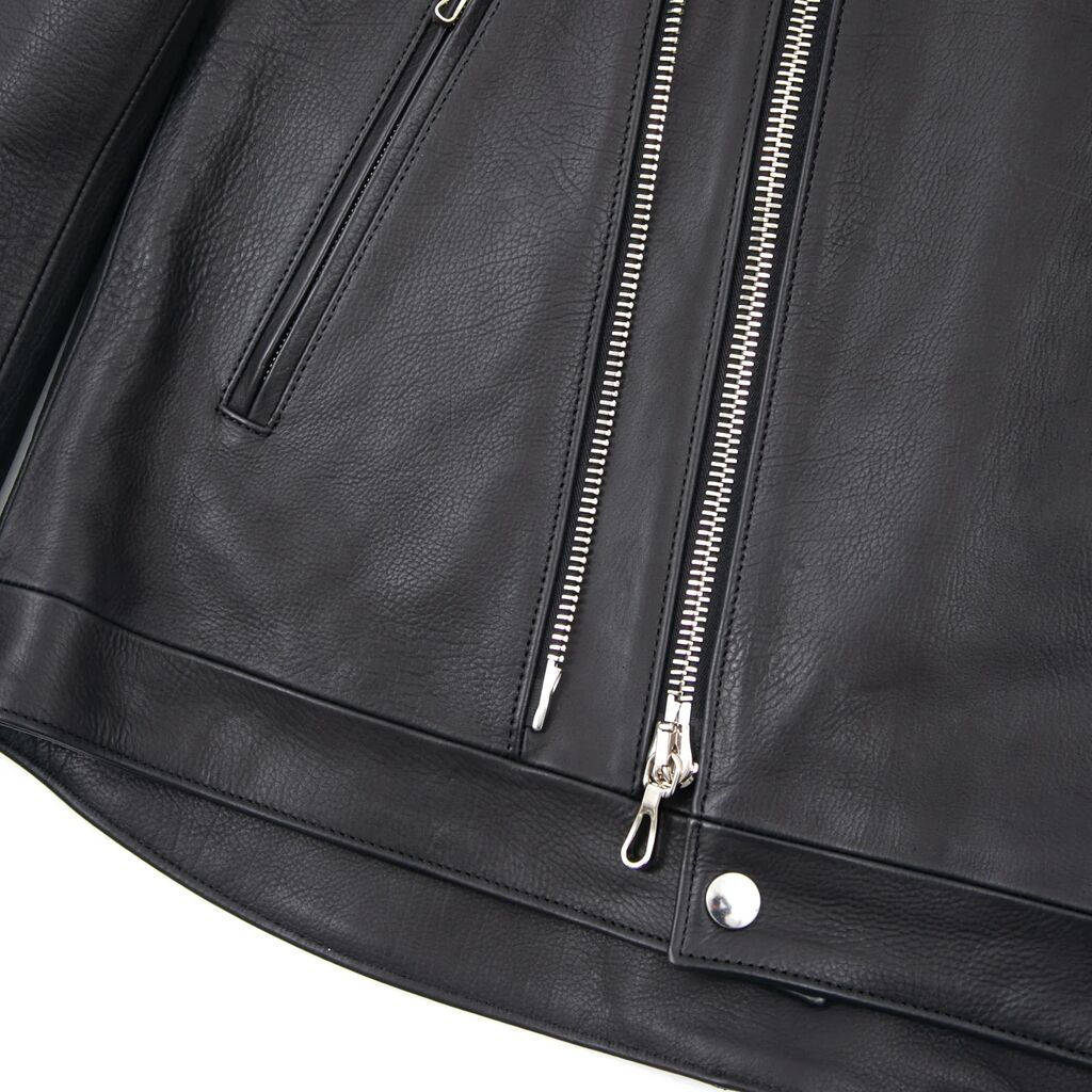 STRUM ( ストラム ) オイルカーフ RAVEN ダブルライダースジャケット