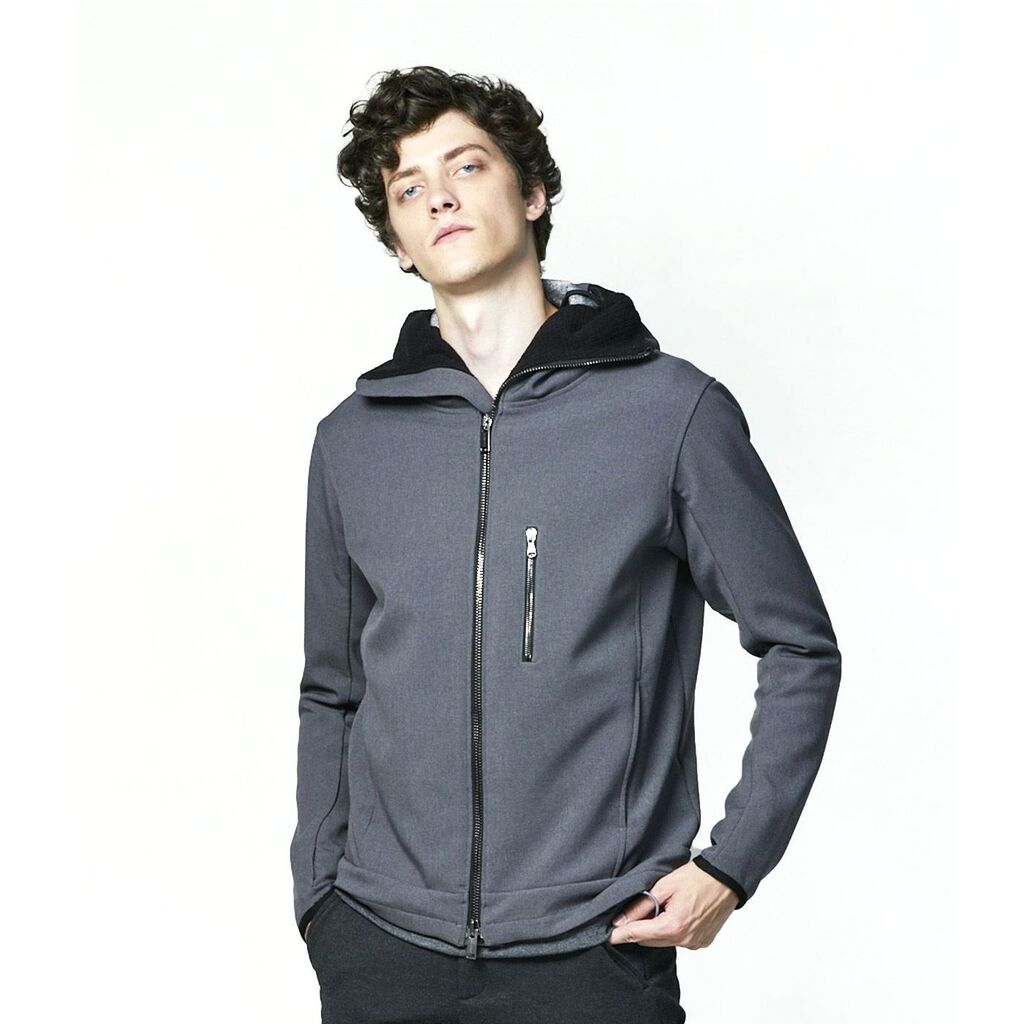 junhashimoto NUKUNORI HOODED ダウン混ジップアップパーカ入荷