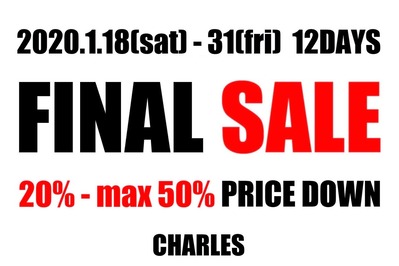 FINAL SALE 2020 AW N