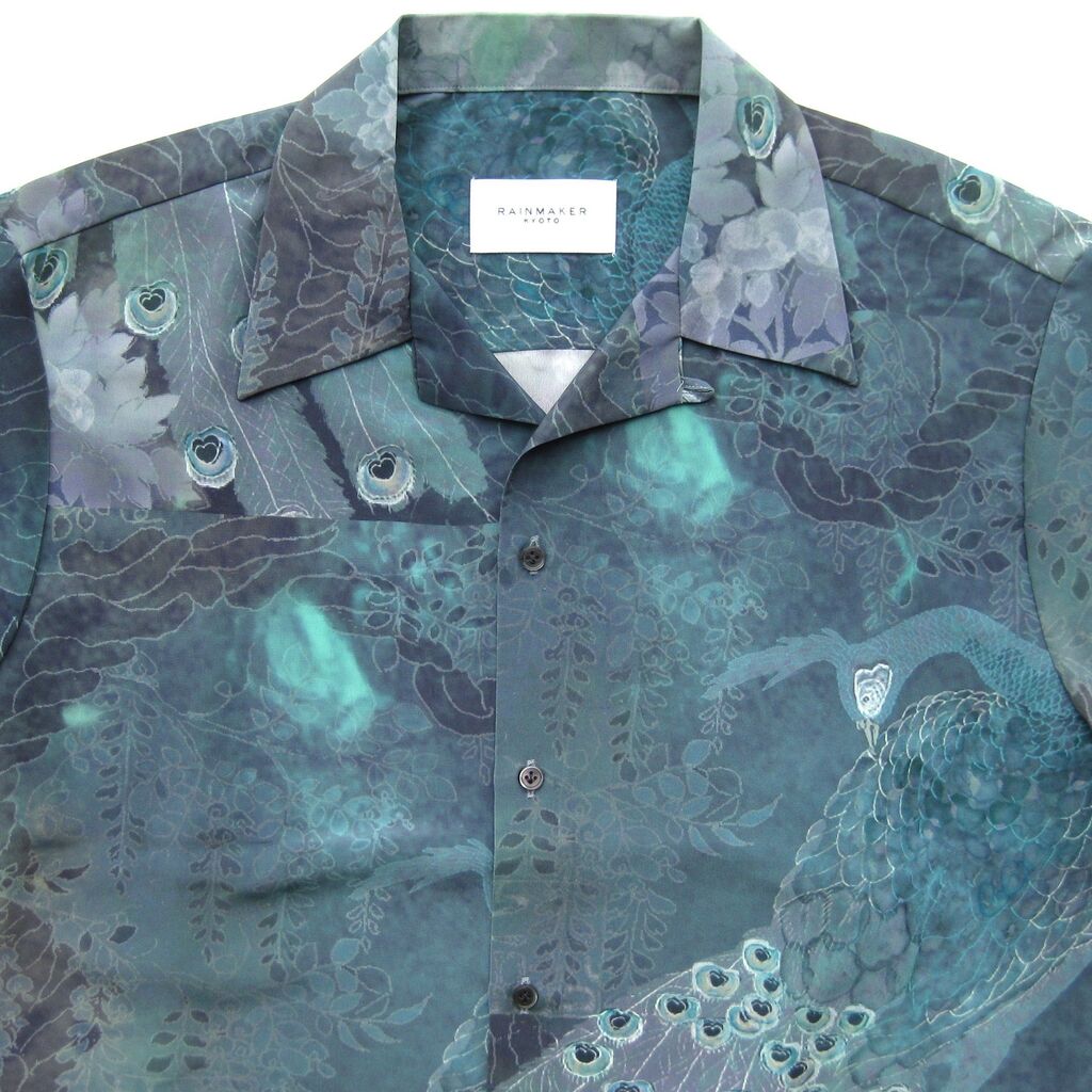 RAINMAKER OPEN COLLAR S/S SHIRT PEACOCK : CHARLES blog