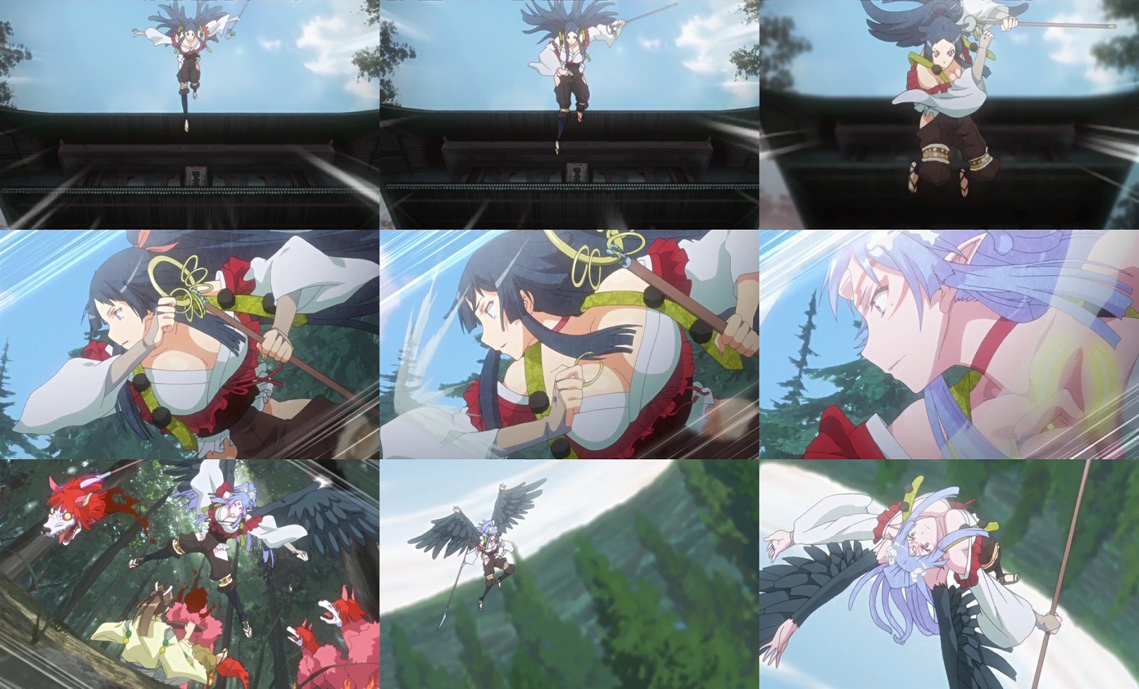 漆黒のシャガ THE ANIMATION 第一話 『女郎蜘蛛』 : happy birth dead ～エロアニメキャプ～