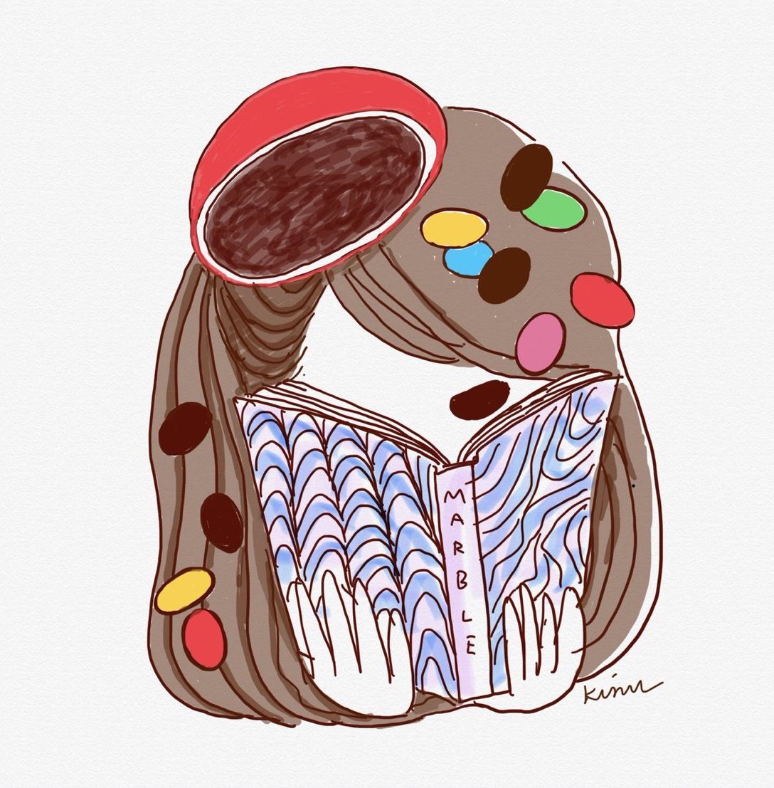 マーブルチョコとおでん Ipad Proのメモで描くイラスト