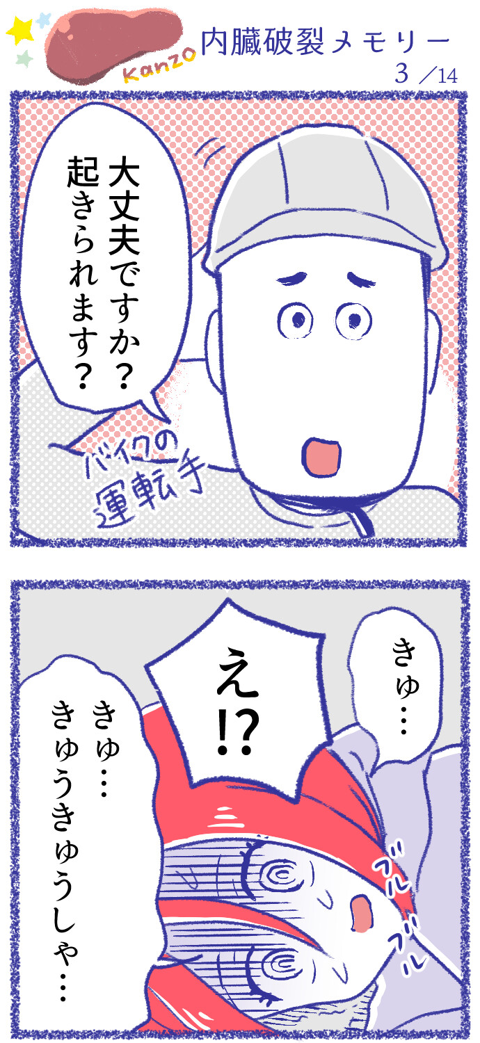 内臓破裂メモリー3 14 きぬまんが