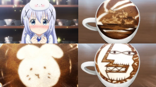 チノちゃん ラテアートで魔法陣を描き 波動砲を撃つ まとめ遅報 チノちゃん ラテアートで魔法陣を描き 波動砲を撃つ まとめ遅報