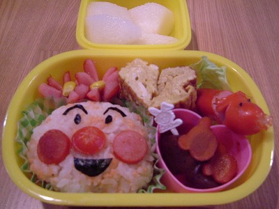 子供弁当奮戦記 しょくぱんまん アンパンマン弁当