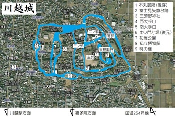 川越城縄張り