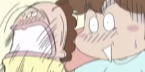 人妻が娘の前で激しい騎◯位みたいな動きをするアニメ見つかるwww