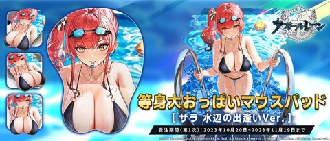 【画像】アズレン・ザラのお胸マウスパッド発売ｗｗｗｗｗｗｗ