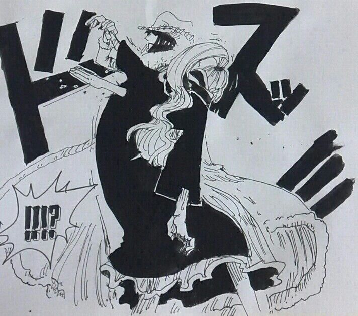 模写 ウラ紙のらくがき