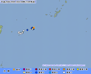 宮古島近海 地震