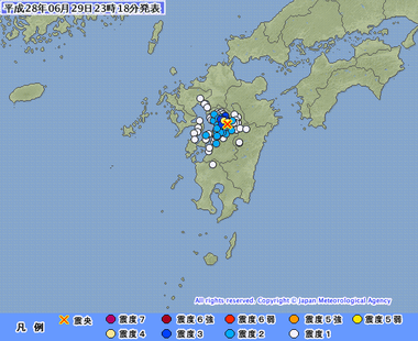 熊本県熊本地方 地震 画像 201606292314