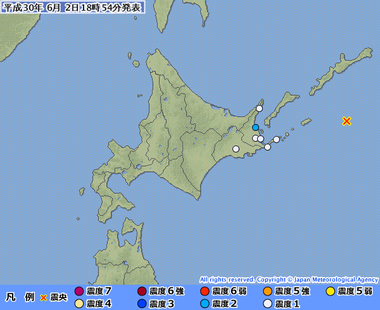 択捉島南東沖20180602095416395-02184840