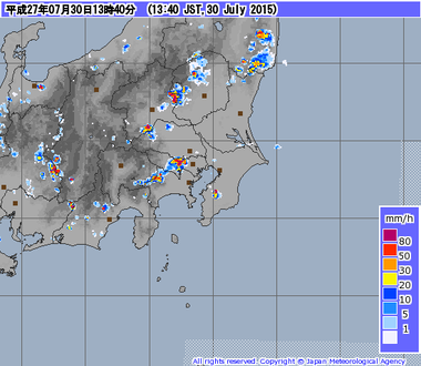 東京　雨　画像