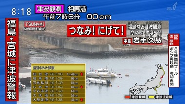 津波警報 画像