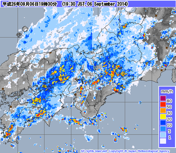 滋賀　雨