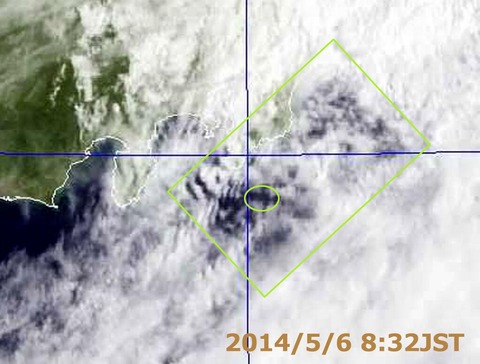 地震予知　地震雲　千葉県南島沖