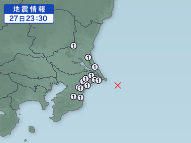 千葉県東方沖 地震　201604272330
