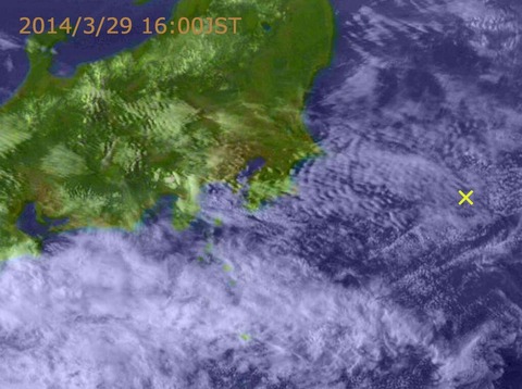 地震雲　地震予知　３月２９日