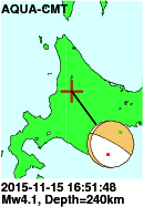川上地方中部 地震