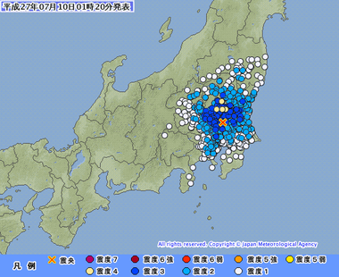 茨城県南部　地震　07100115