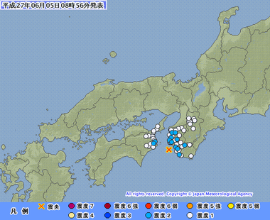 紀伊水道 地震 20150605