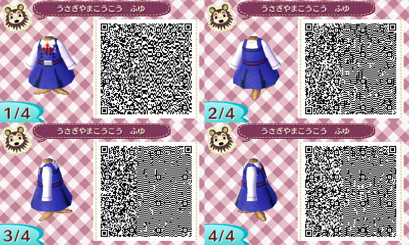 とびだせどうぶつの森 マイデザインｑｒコード09 たまこまーけっと ぶるのば