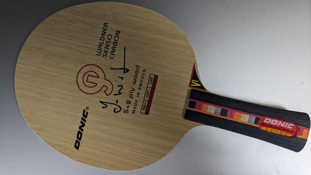 DONIC ワルドナー センゾー カーボン JO Shape ST 両面ラバー付き 176g ワルドナーウルトラカーボンJOシェイプ DONIC:ワルドナー センゾー