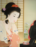 美人画「化粧」