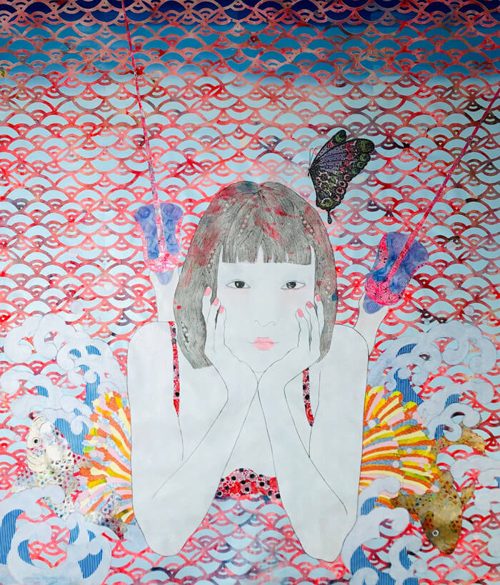 2000年 KAORUKO 新井薫子 アート 水彩画 原画 2000年 KAORUKO 新井薫子 アート 水彩画 原画