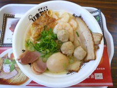 若武者_福島鶏白湯ラーメン+特選豪華盛り_201905