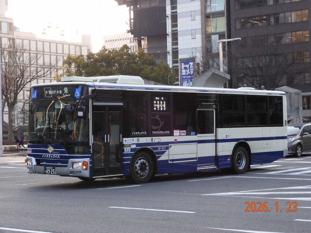 名古屋市営バス 3年連続で導入された昨年度の新車のエアロスター