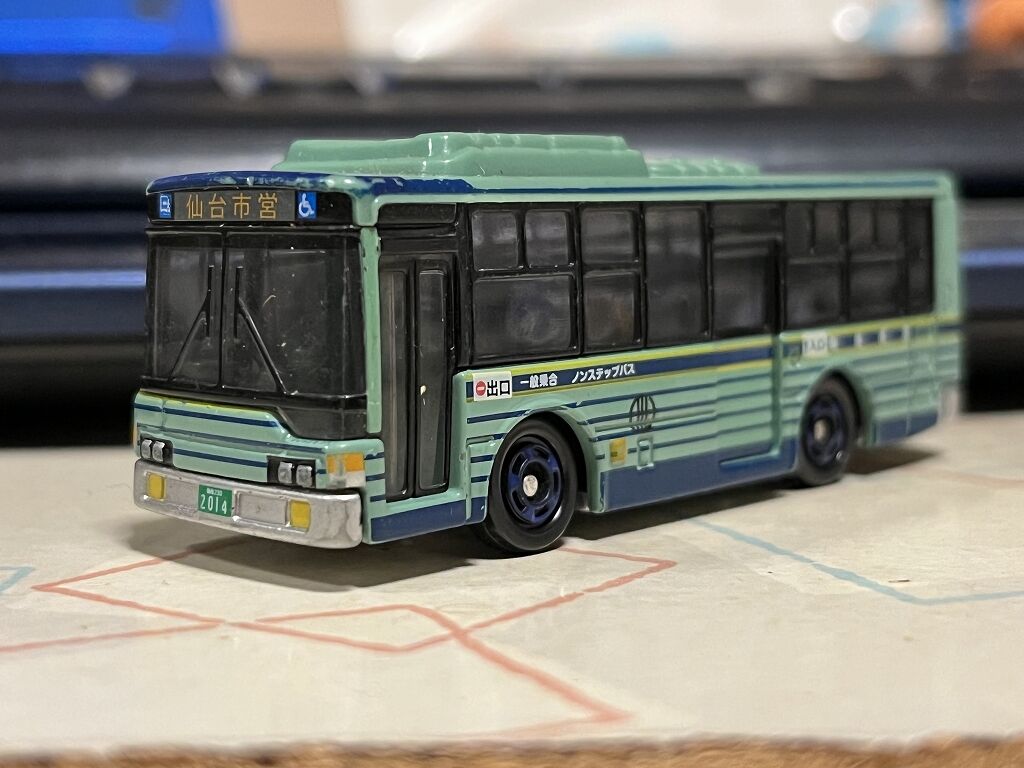 Aランク [トミカ]三菱ふそう エアロスター エコ ハイブリッド 仙台市営