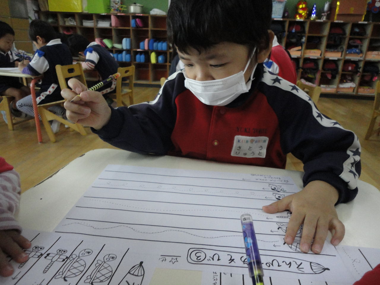 鉛筆遊び さくら組 きたはら幼稚園のブログ 鉛筆遊び さくら組 きたはら幼稚園のブログ