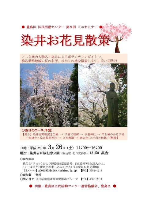 3月ミニセミナーチラシ案(としま案内人)