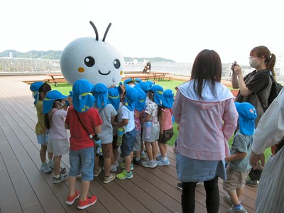 おうみ認定子ども園年長児たち