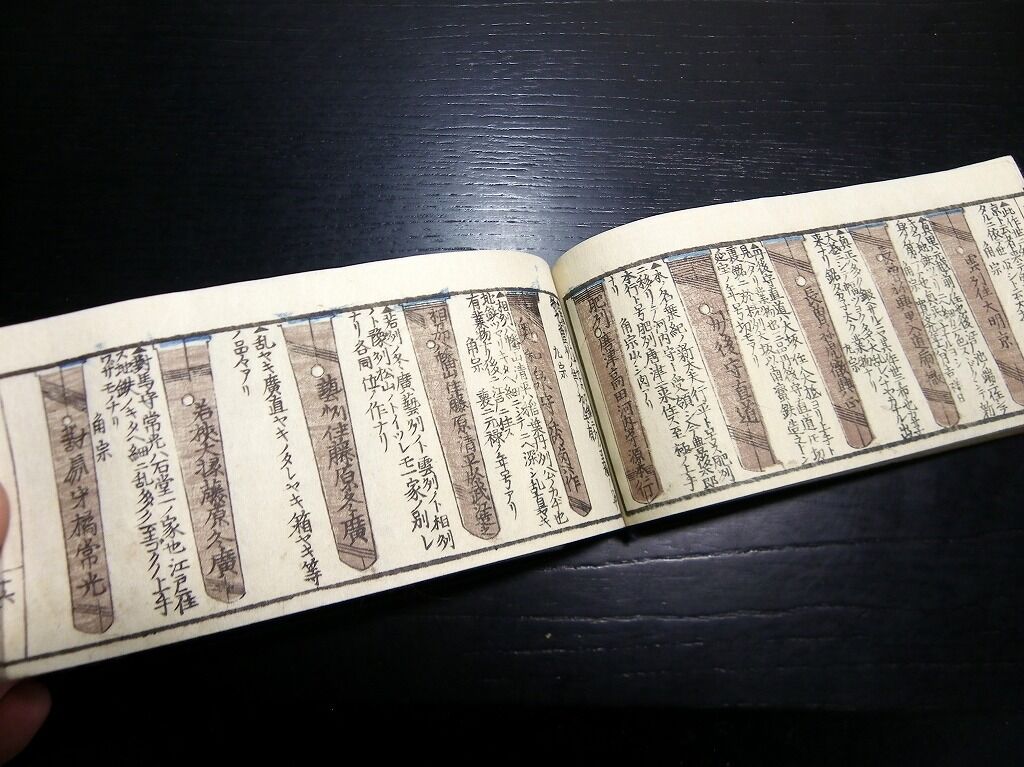 和本明治2年？序日本刀図鑑「新刀銘尽大全」1冊/絵入古書古文書